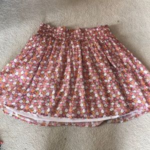 Cute pink floral skirt